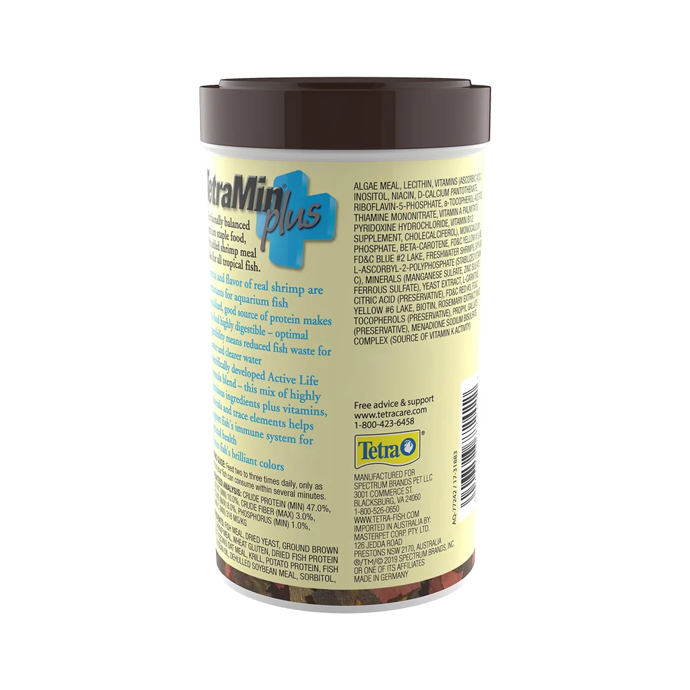 Tetra TetraMin Plus Tropical Flakes Fish Food 2.2-oz - Image 2