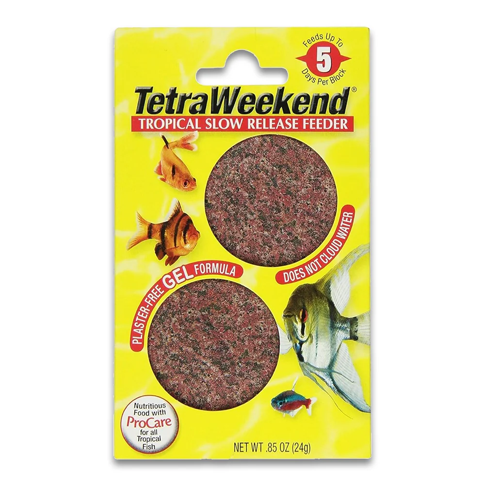 Tetra TetraWeekend Tropical Slow Release 5 Days Fish Feeder Food 0.85-oz 2 Count
