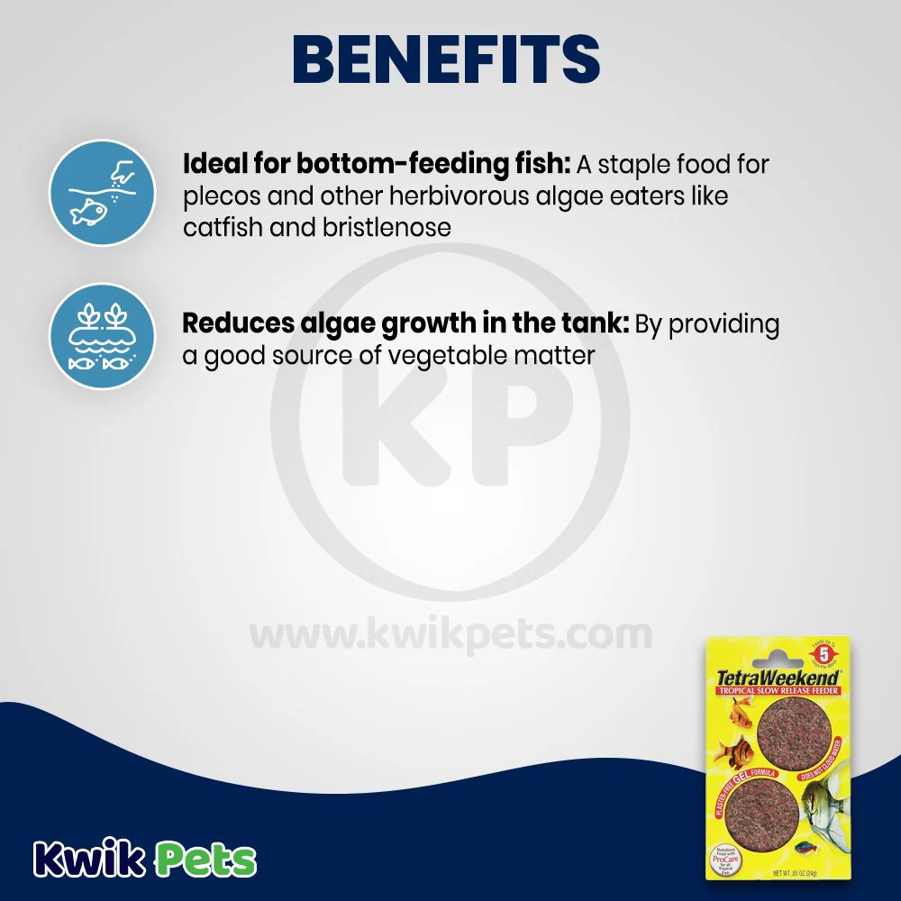 Tetra TetraWeekend Tropical Slow Release 5 Days Fish Feeder Food 0.85-oz 2 Count - Image 3