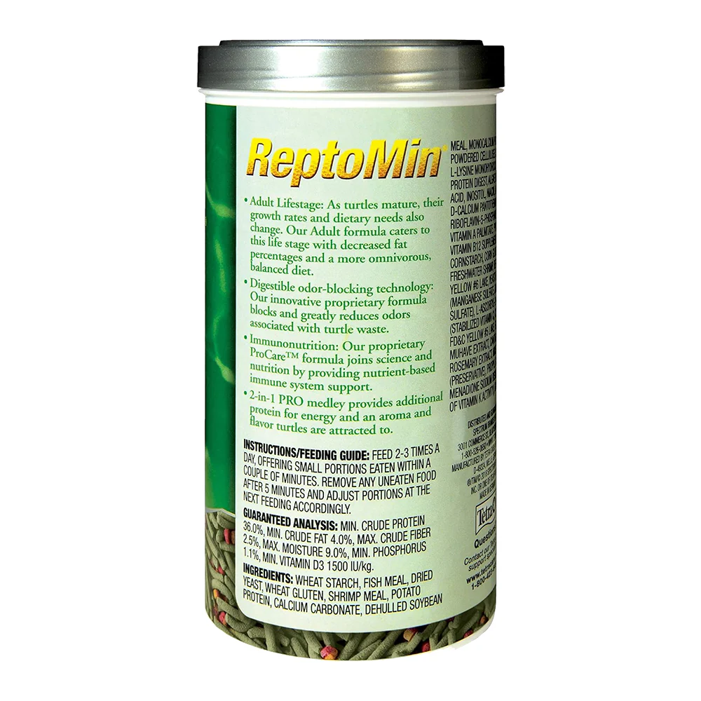 TetraFauna PRO ReptoMin Adult Turtle Formula Sticks Dry Food 8.11-oz - Image 2