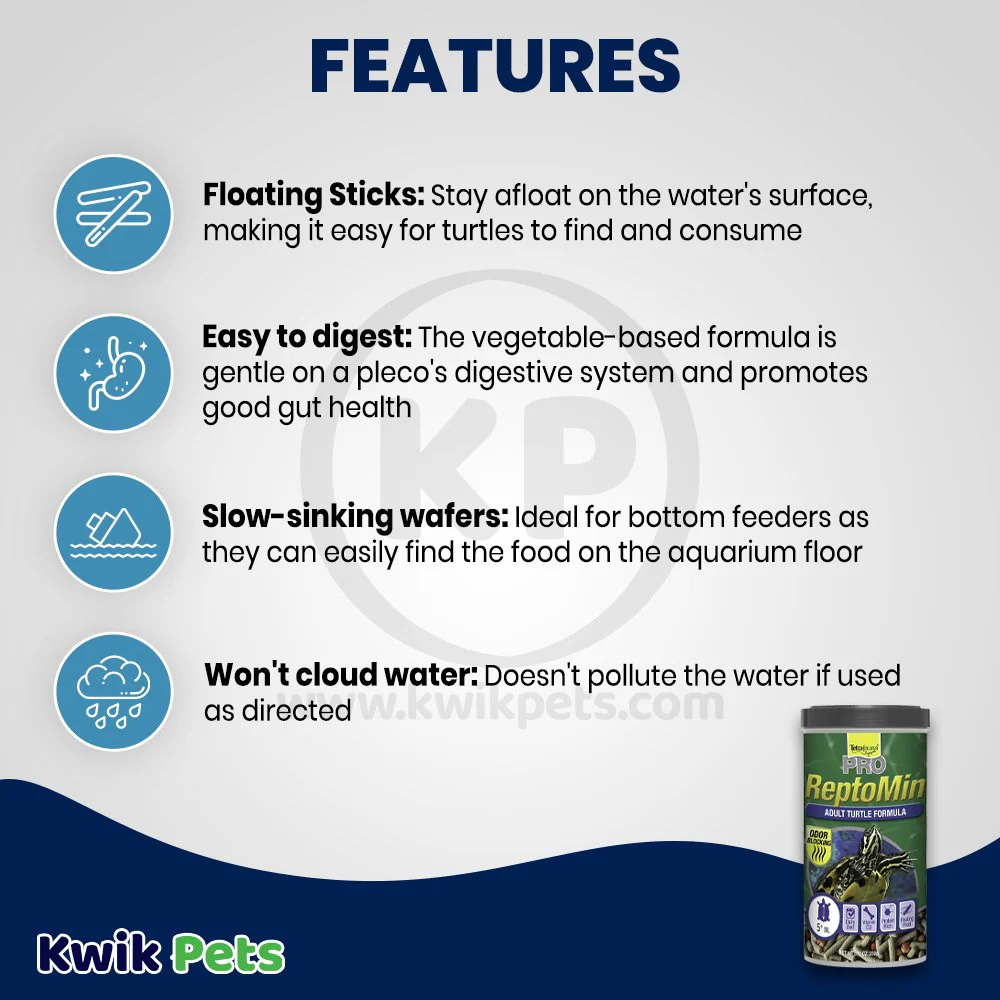 TetraFauna PRO ReptoMin Adult Turtle Formula Sticks Dry Food 8.11-oz - Image 3