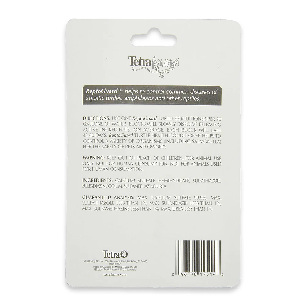 Tetrafauna ReptoGaurd Slow Release Sulfa Blocks Turtle Health Conditioner 3 Count - Image 2