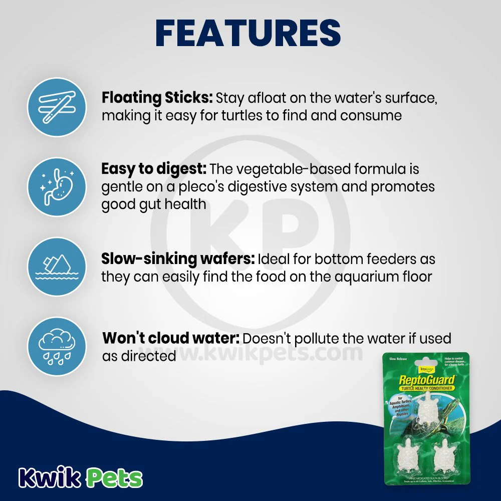 Tetrafauna ReptoGaurd Slow Release Sulfa Blocks Turtle Health Conditioner 3 Count - Image 3