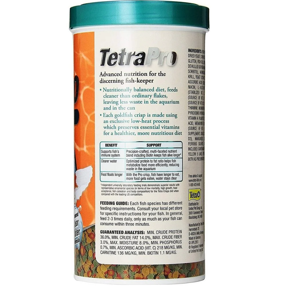 Tetra TetraPro Goldfish Crisps Fish Food 7.9-oz - Image 2