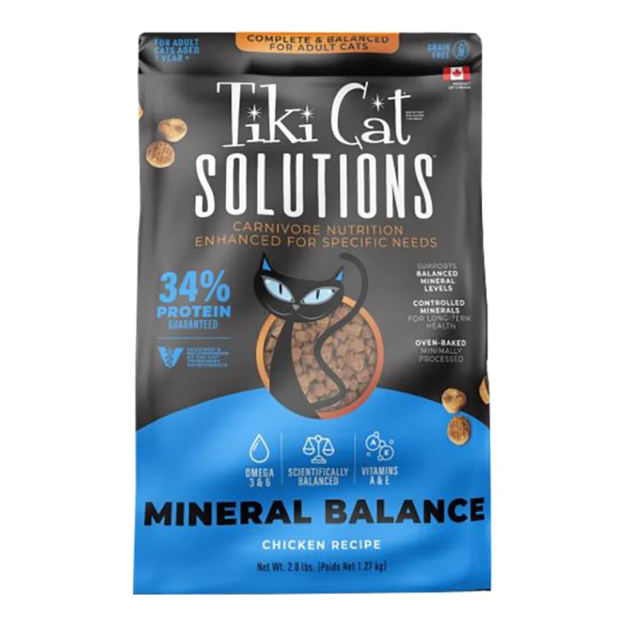 Tiki Pets Cat Solutions Mineral Balance Grain-Free Dry Cat Food Chicken 2.8-lb