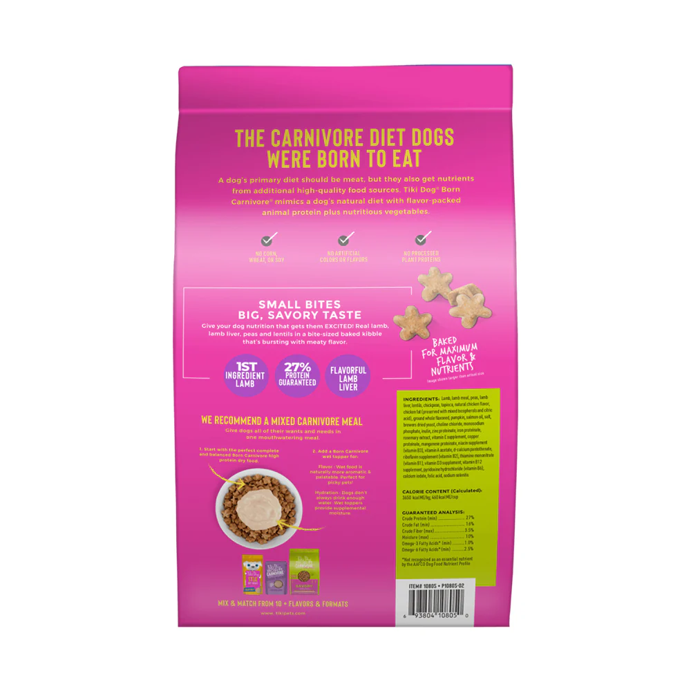Tiki Pets Dog Aloha Luau Grain-Free Dry Dog Food Lamb 3.5-lb - Image 2