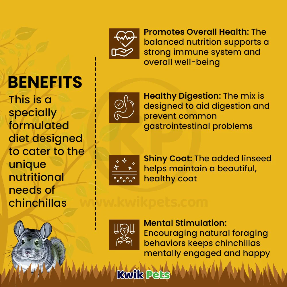 Tiny Friends Farm Charlie Chinchilla Tasty Mix Dry Food 2-lb - Image 4