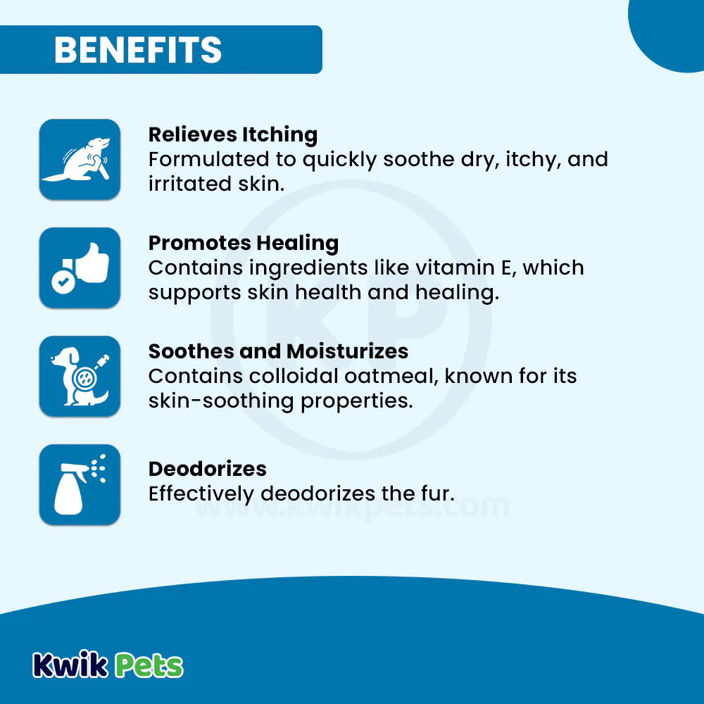 TropiClean OxyMed Anti-Itch Medicated Oatmeal Shampoo for Dogs & Cats 20-oz - Image 4