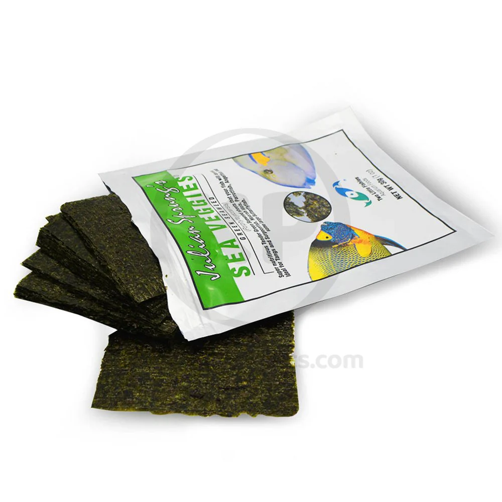 Two Little Fishies Julian Sprung's Seaveggies Green Seaweed Fish Food 0.4-oz - Image 2