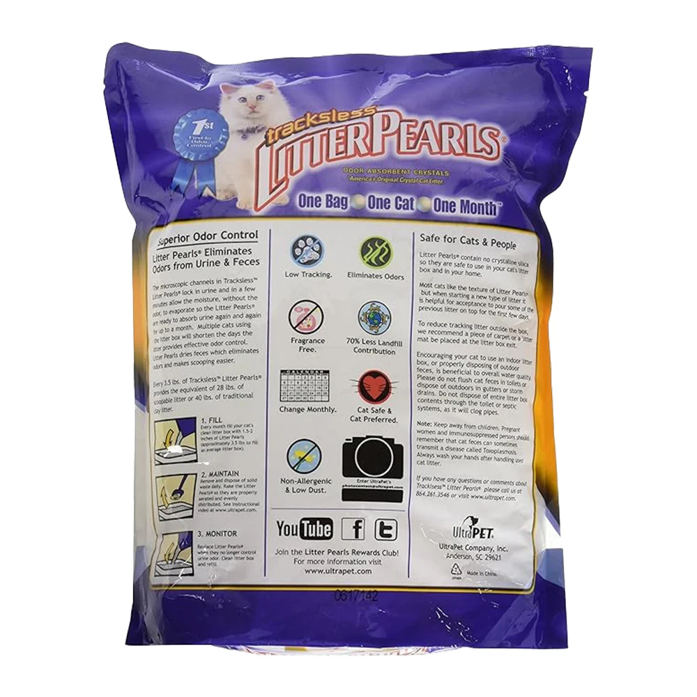 Ultra Pet Litter Pearls Tracksless Cat Litter 3.5-lb - Image 2