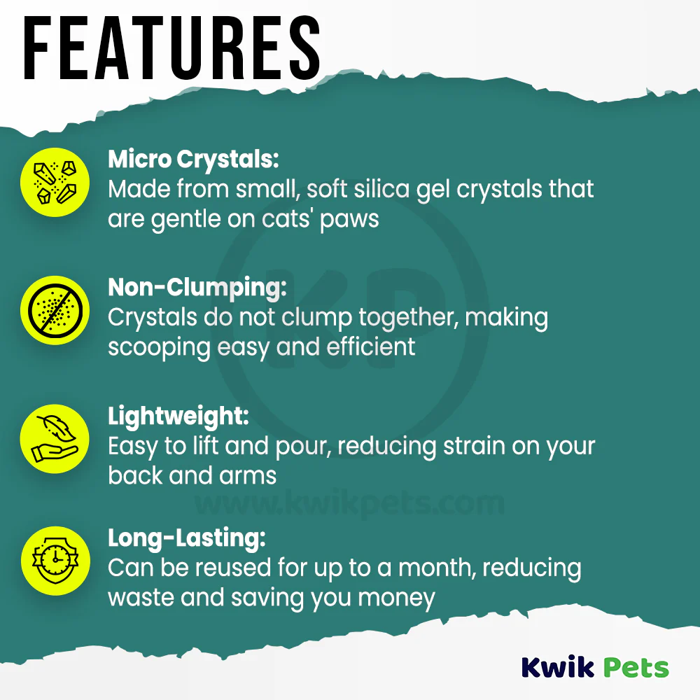 Ultra Pet Litter Pearls Micro Crystal Cat Litter 7-lb - Image 2