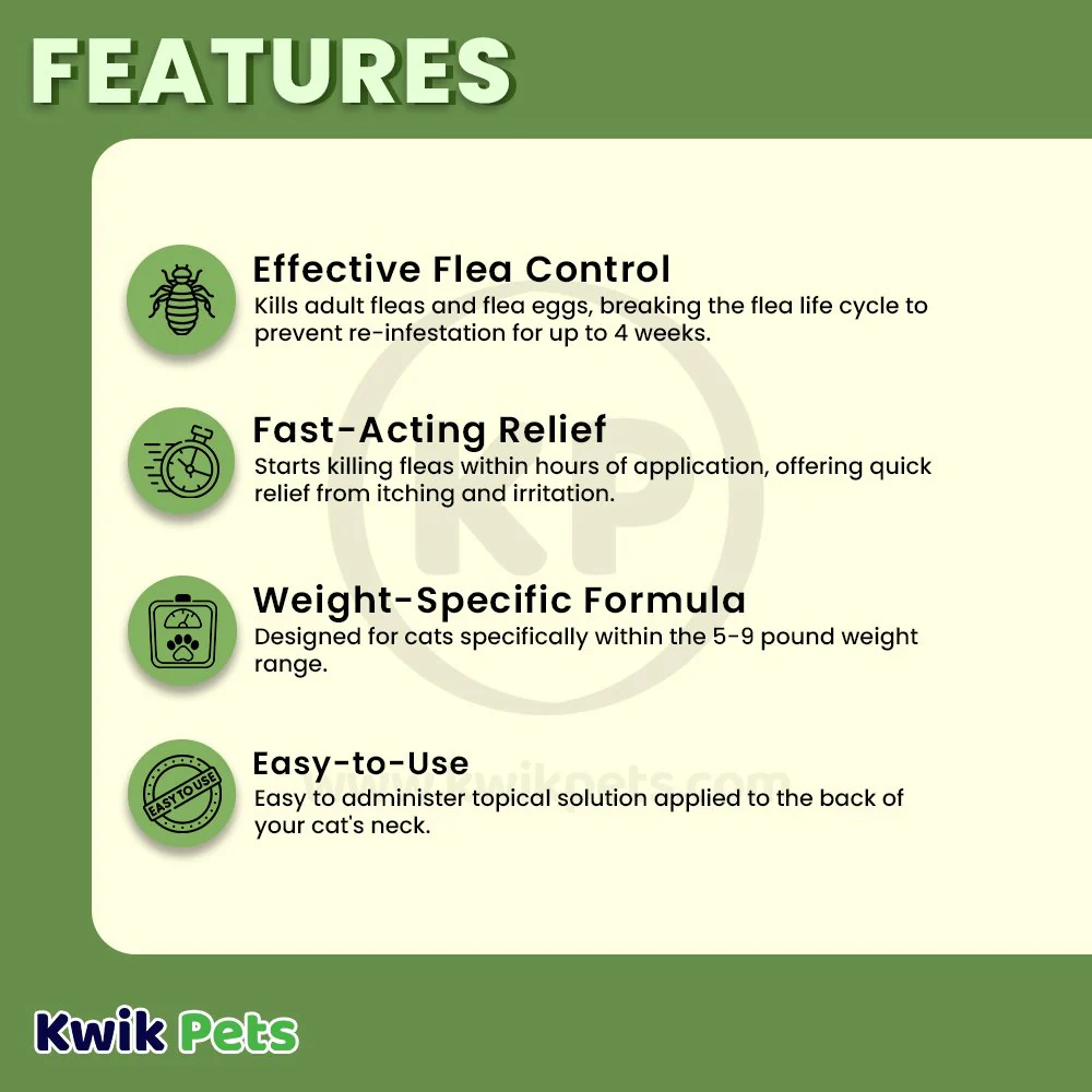 Vetality Advotect II Cat Flea Treatment Cats 5-9 lb 6 Doses - Image 3