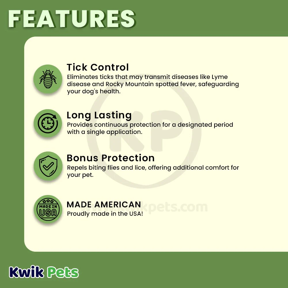 Vetality Avantect II Flea & Tick for Large Dogs 21-55 lbs 4 Count 0.404-oz - Image 2