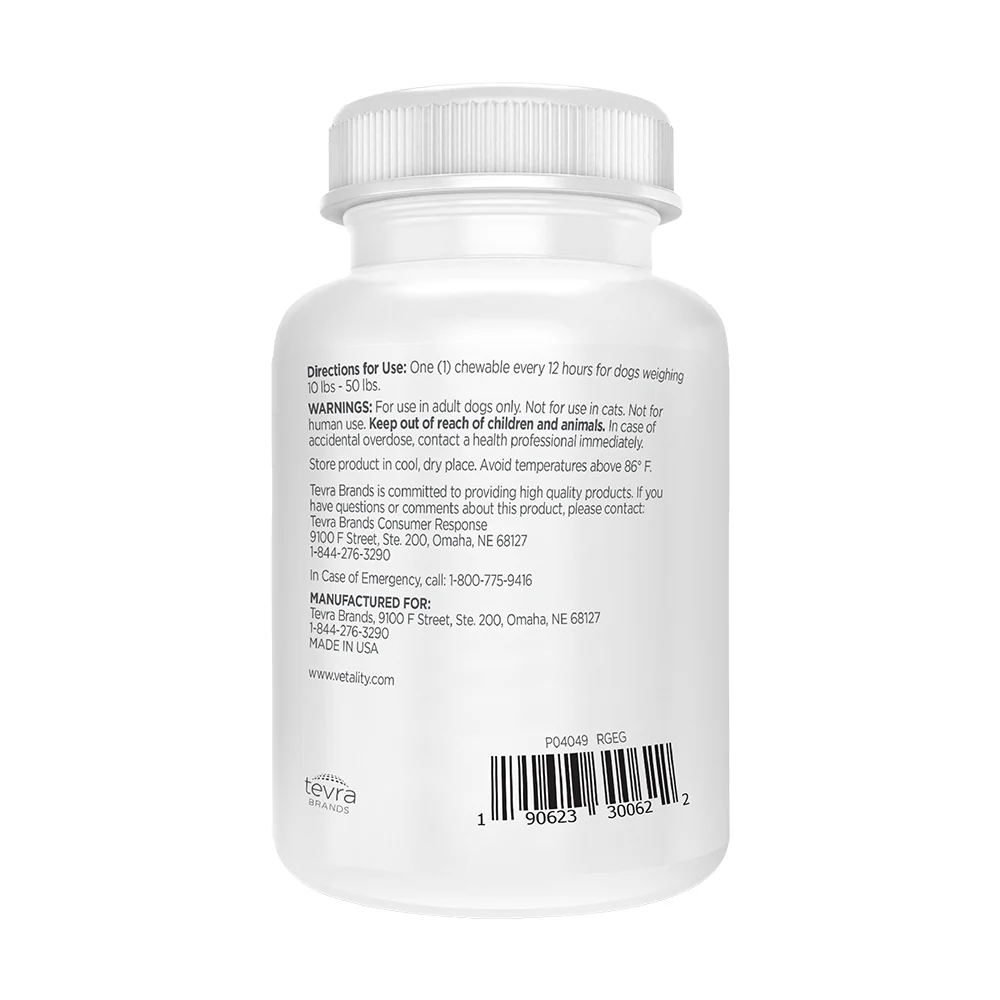 Vetality Canine Aspirin Chewable Tablets 120mg for Small to Medium Dogs 75 Count - Image 2