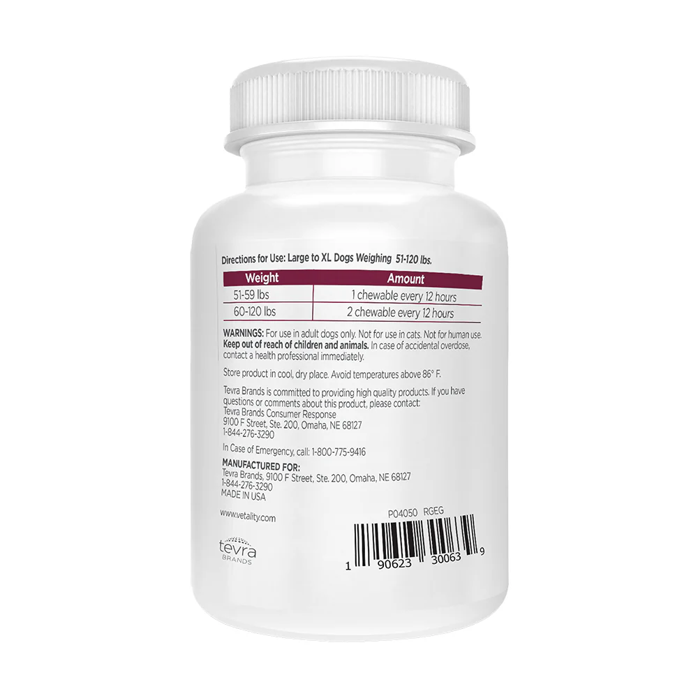 Vetality Canine Aspirin Chewable Tablets 300mg for Large to XL Dogs 120 Count - Image 2