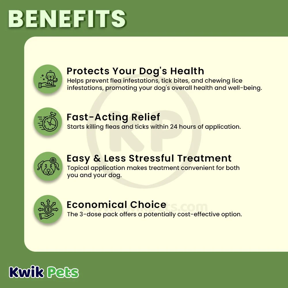 Vetality Firstect Plus Flea & Tick for Large Dogs 45-88 lbs 3 Count - Image 4