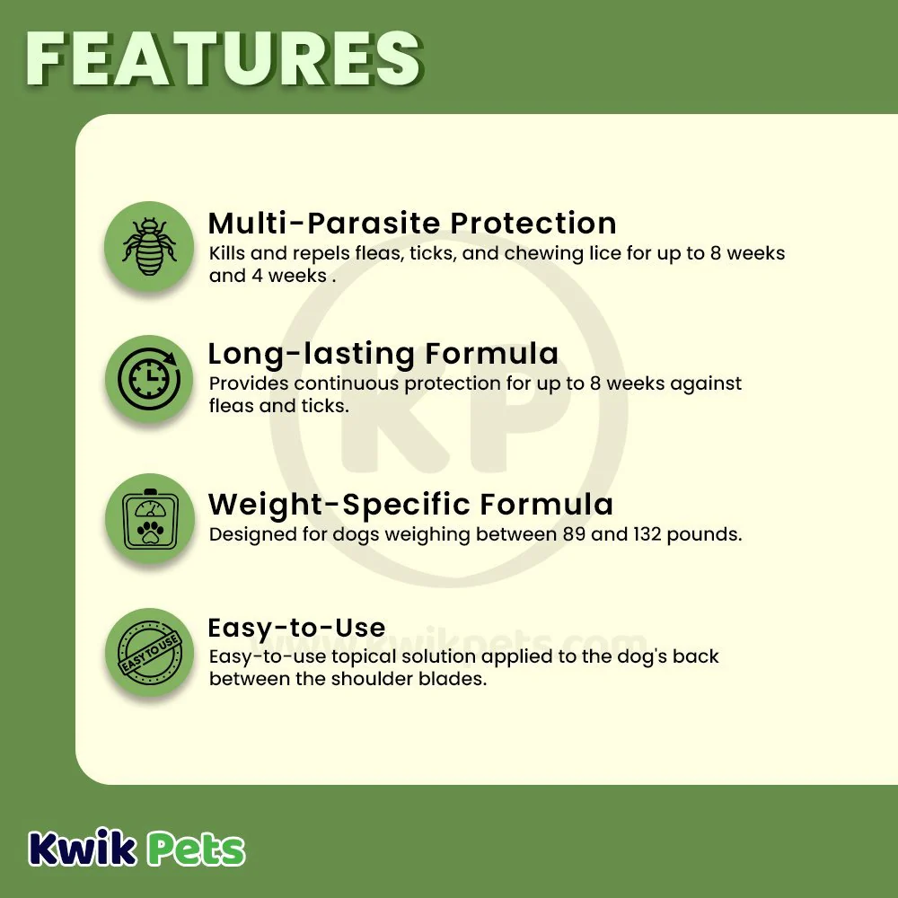 Vetality Firstect Plus Flea & Tick for Extra Large Dogs 89-132 lbs 3 Count - Image 2