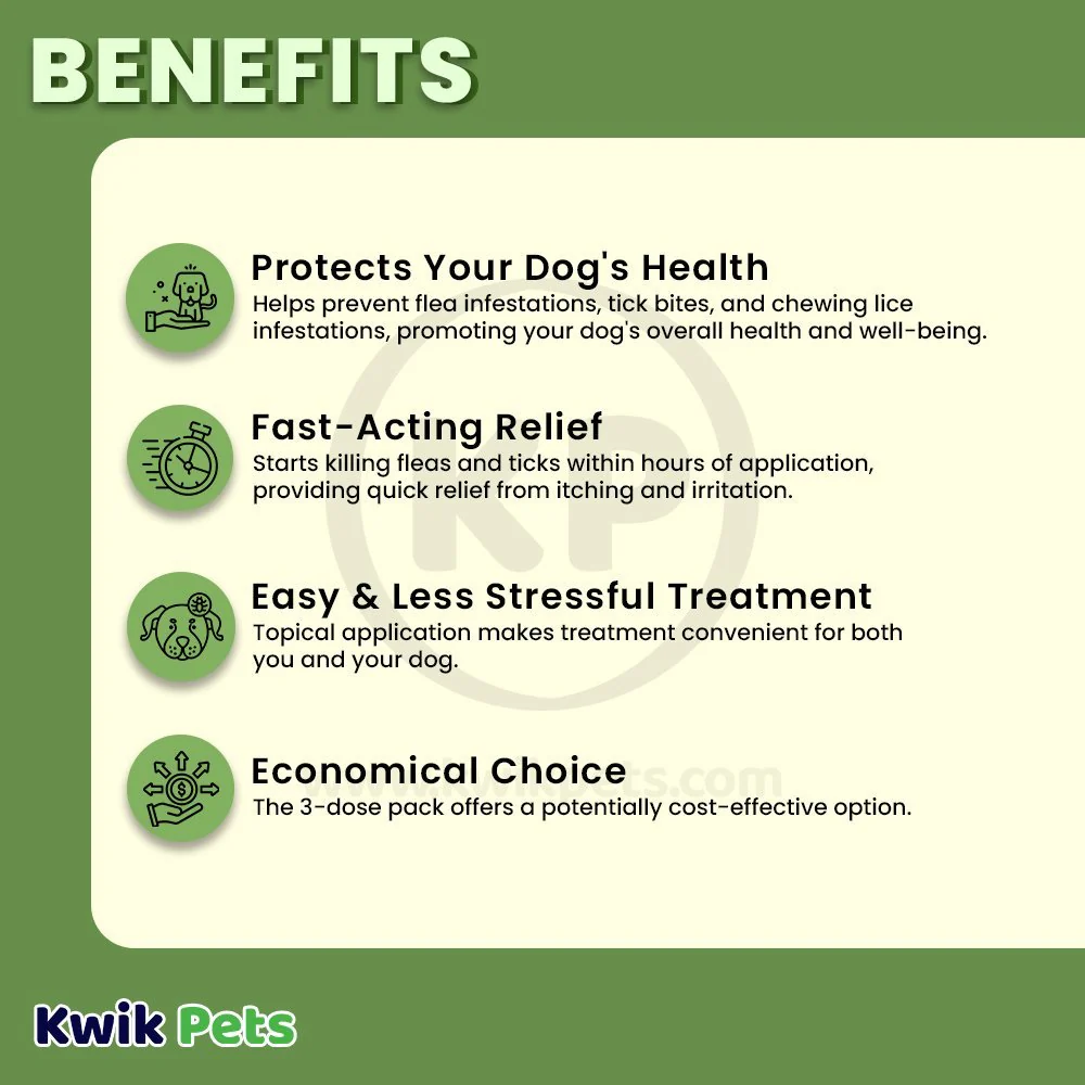Vetality Firstect Plus Flea & Tick for Extra Large Dogs 89-132 lbs 3 Count - Image 3