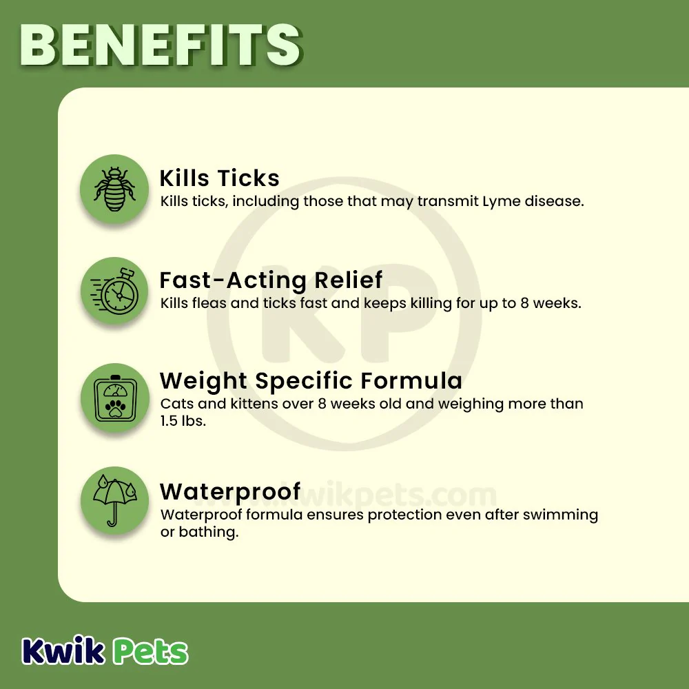 Vetality Firstect Plus Flea & Tick Treatment for Cats 3 Count - Image 4