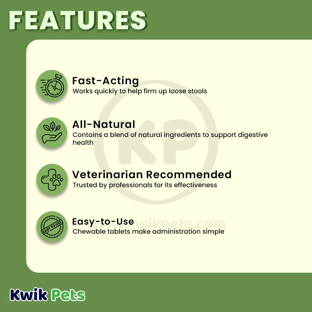 Vetality Stop the Runs Chewables for Dogs 6 Count - Image 3