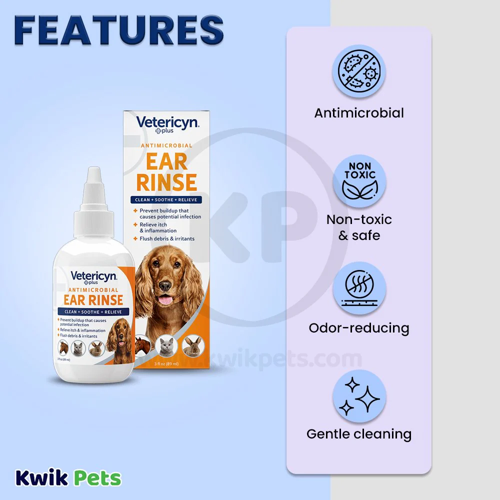 Vetericyn Plus Antimicrobial Ear Rinse 3-oz - Image 3