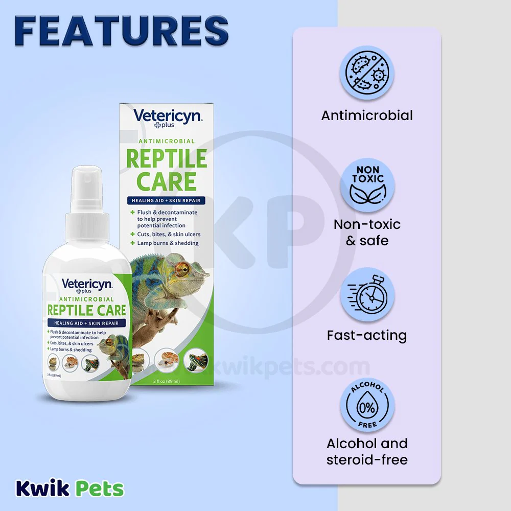 Vetericyn Plus Antimicrobial Reptile Wound and Skin Care Spray 3-oz - Image 3