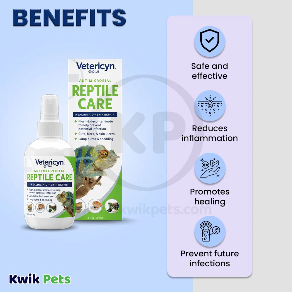 Vetericyn Plus Antimicrobial Reptile Wound and Skin Care Spray 3-oz - Image 4