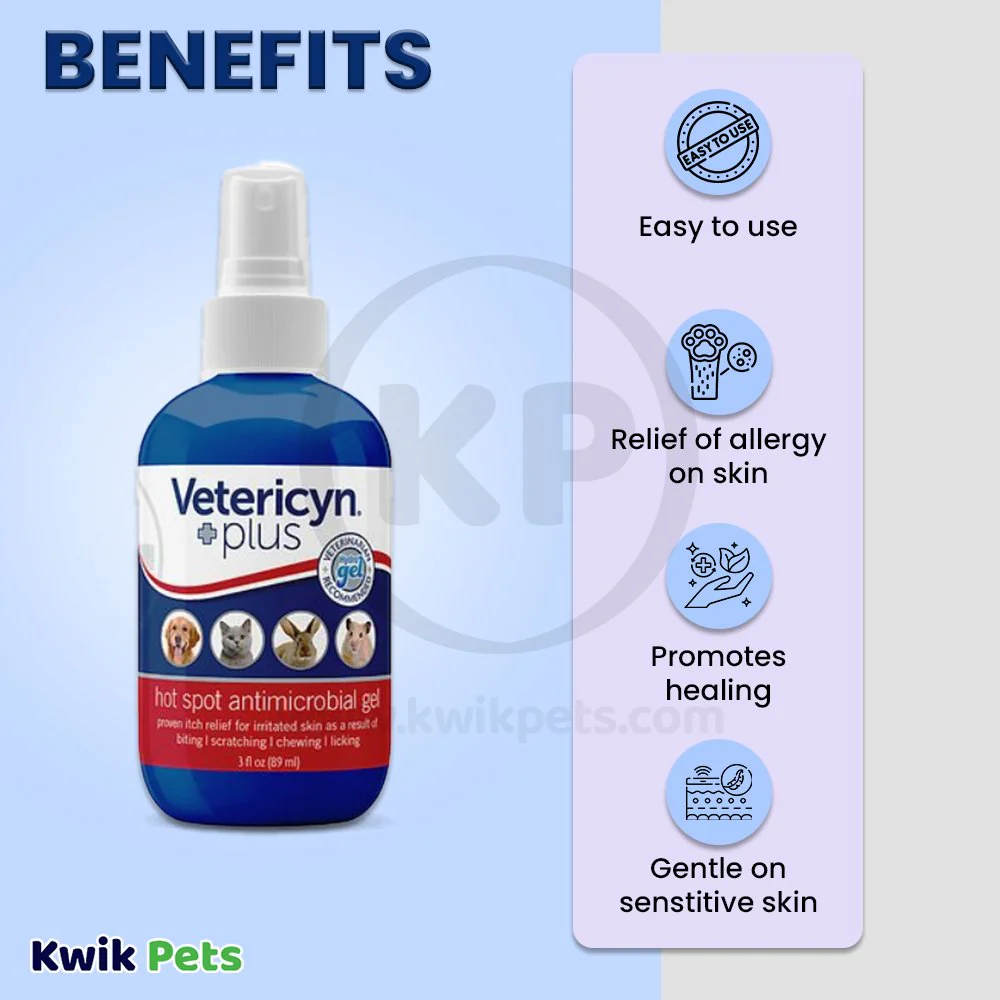 Vetericyn Plus Antimicrobial Hot Spot Gel 3-oz - Image 3