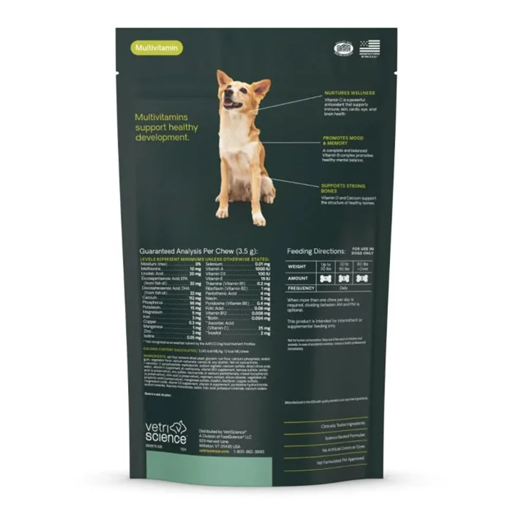 VetriScience Canine Plus Multivitamin Dog Chews 30 Count - Image 2