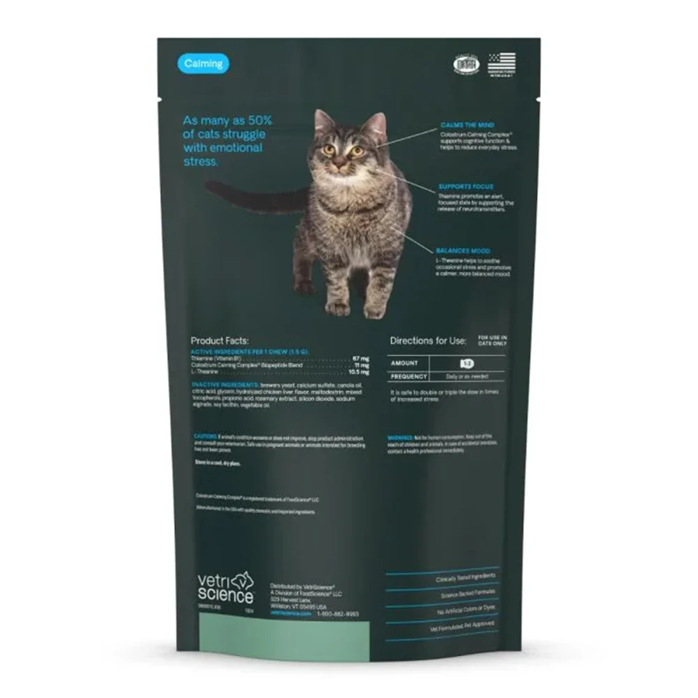 VetriScience Composure Cat Calming Chews Chicken Flavor 30 Count - Image 2