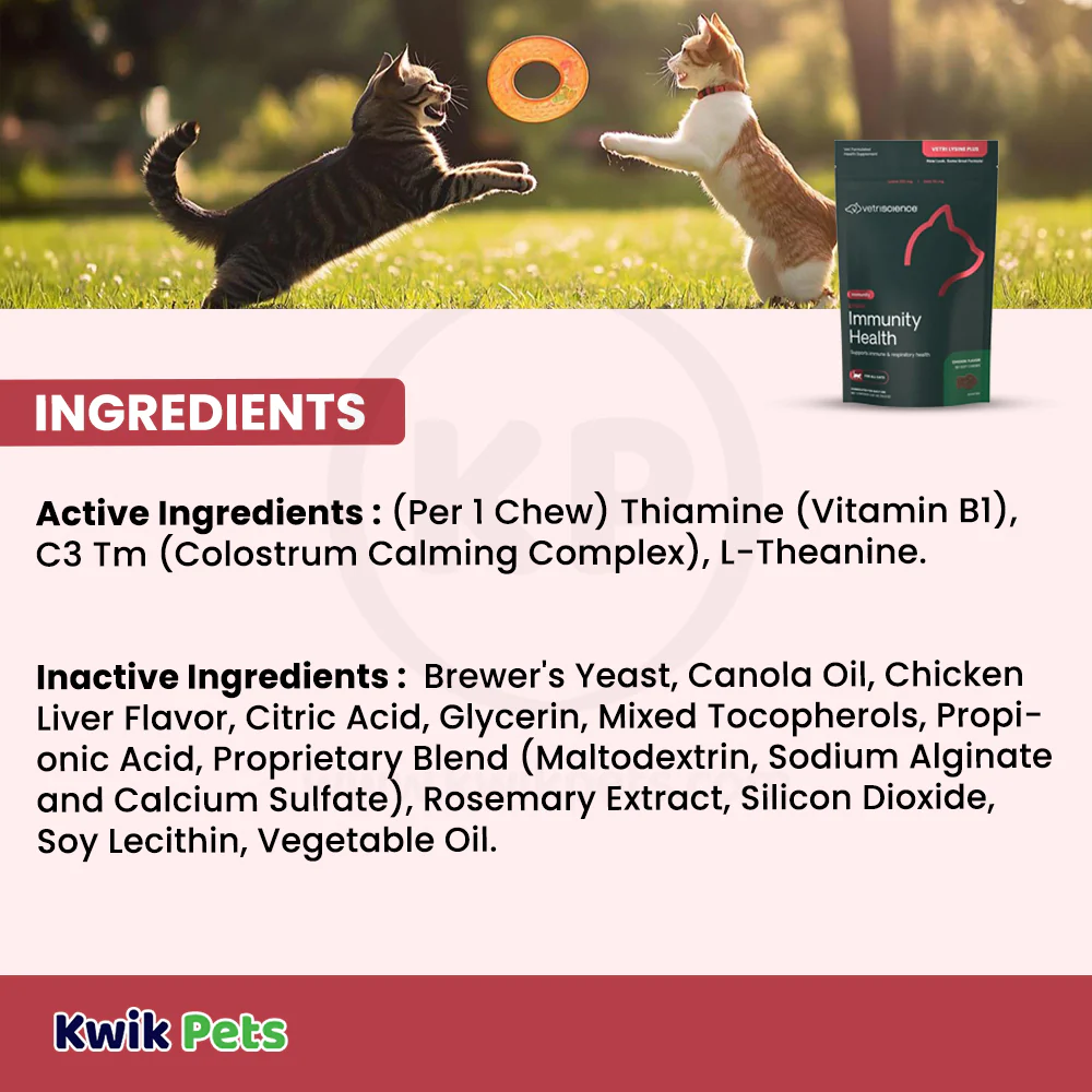 VetriScience Vetri Lysine Plus Immune & Respiratory Support Cat Chews 90 Count - Image 5
