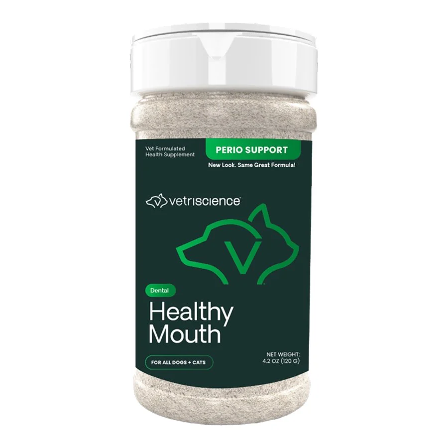 VetriScience Healthy Mouth Perio Support Dental Powder for Dogs & Cats 4.2-oz