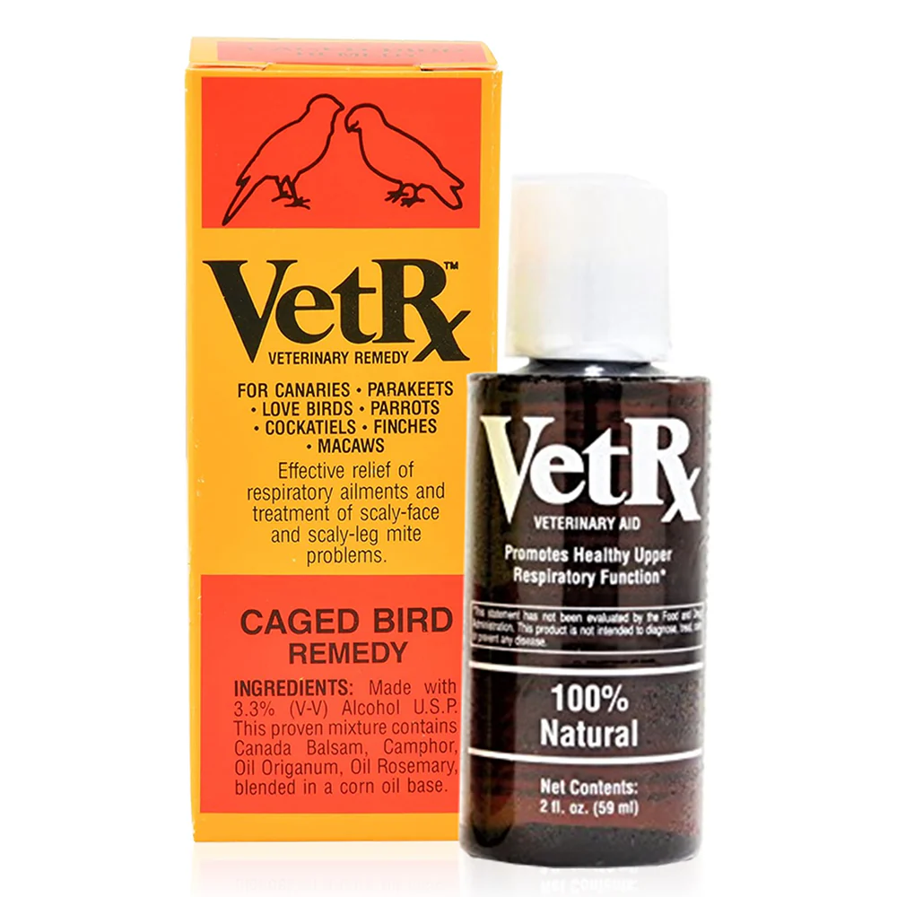 VetRx Caged Bird Remedy Respiratory Support Solution 2-oz