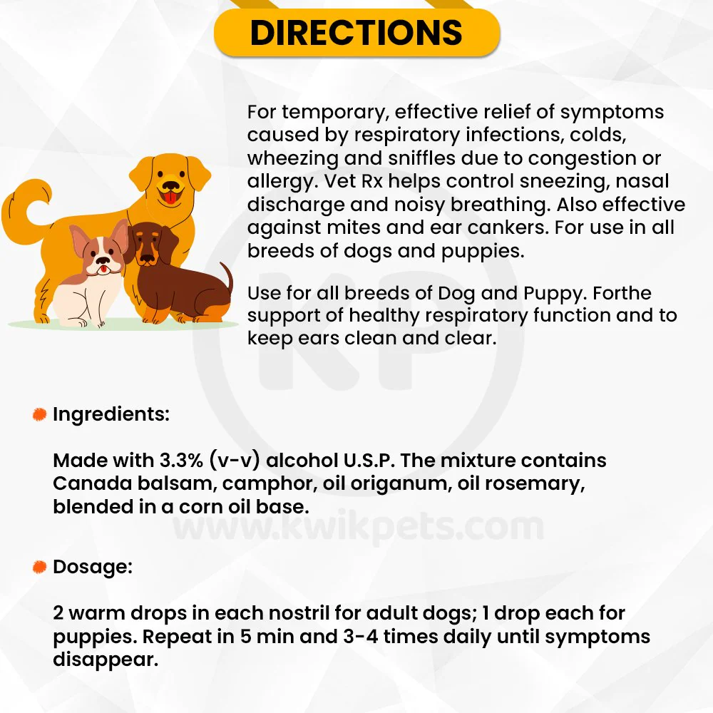 VetRx Dog & Puppy Aid Respiratory Support Solution 2-oz - Image 3
