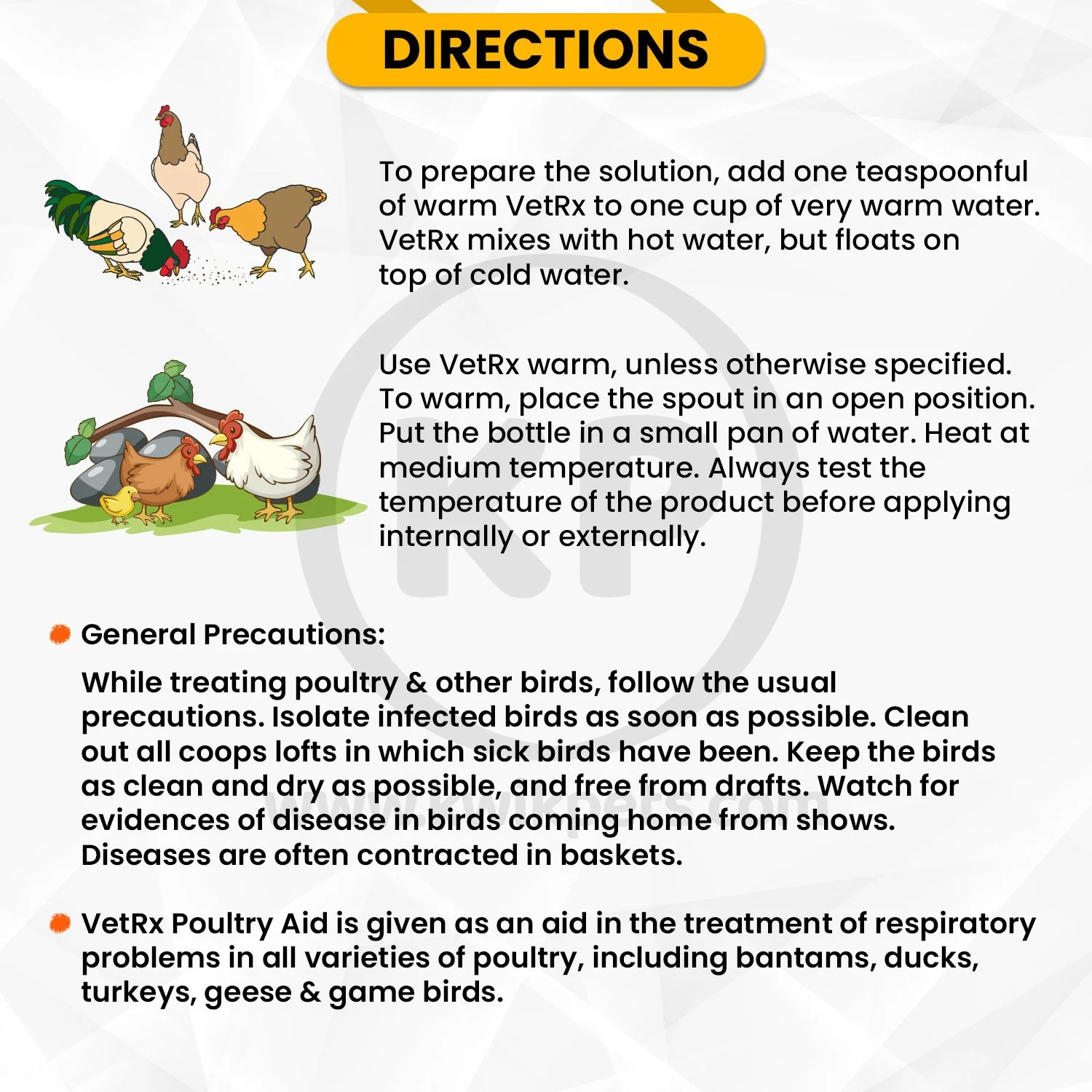 VetRx Poultry Aid Respiratory Support Solution 2-oz - Image 3