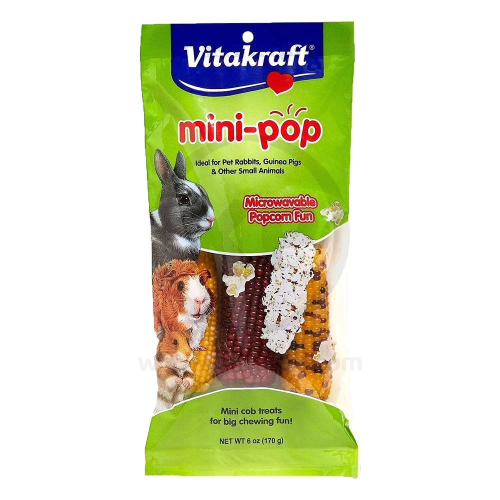 Vitakraft Mini-Pop Small Animal Cob Treats 3 Count 6-oz