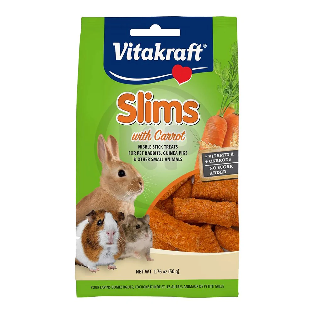 Vitakraft Slims With Carrot Small Animal Treats 1.76-oz