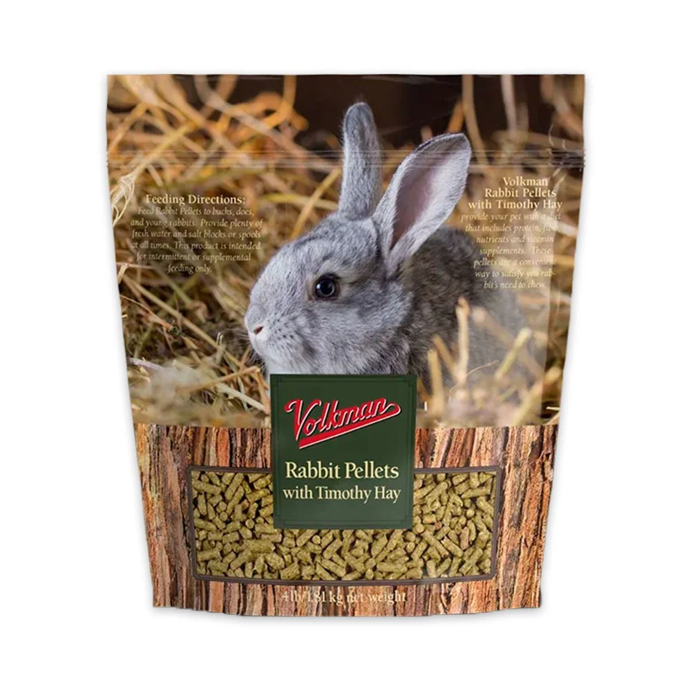 Volkman Seed Company Small Animal Rabbit Pellets Food 4-lb - Image 2