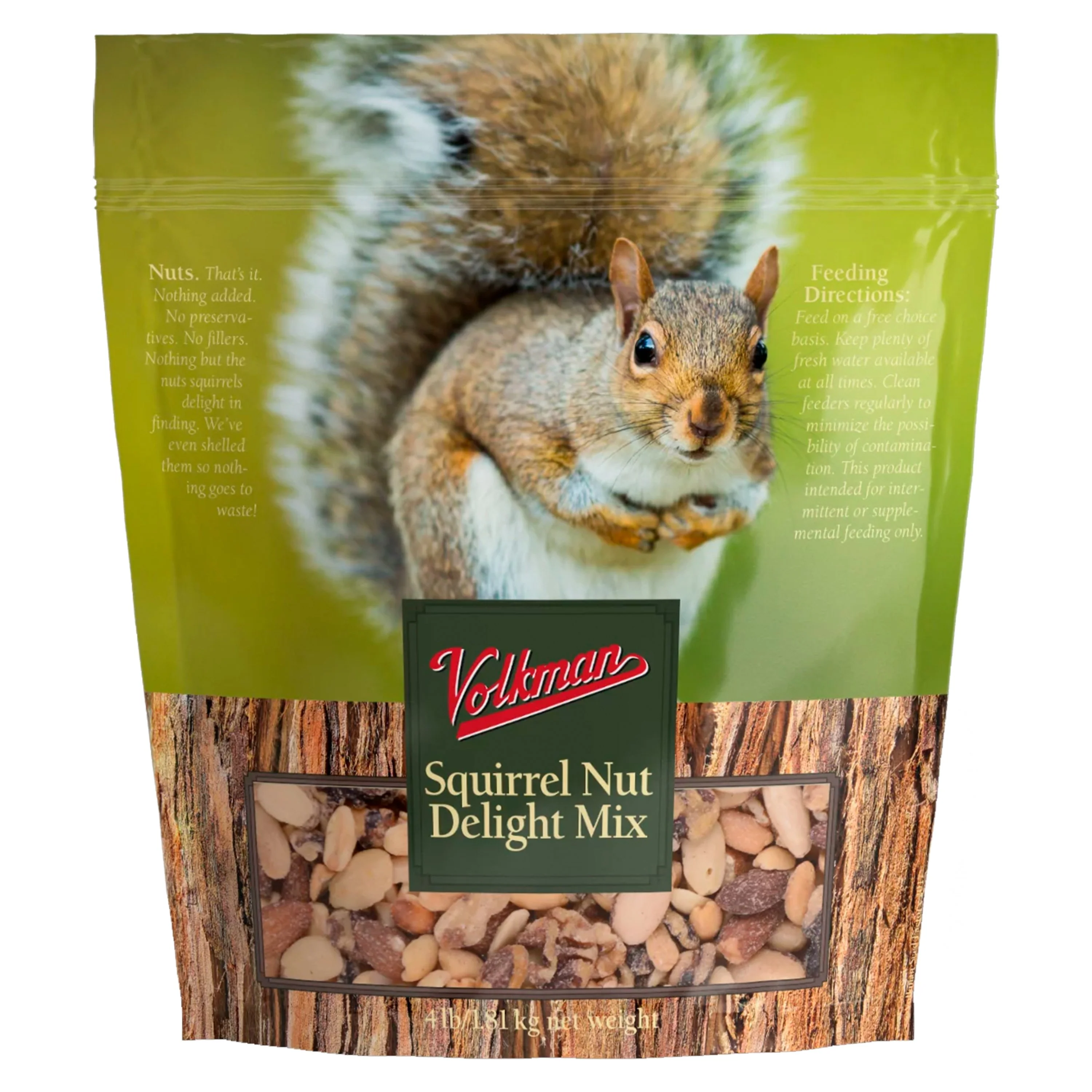 Volkman Seed Company Small Animal Squirrel Delight All Nut Mix Dry Food 4-lb - Image 2