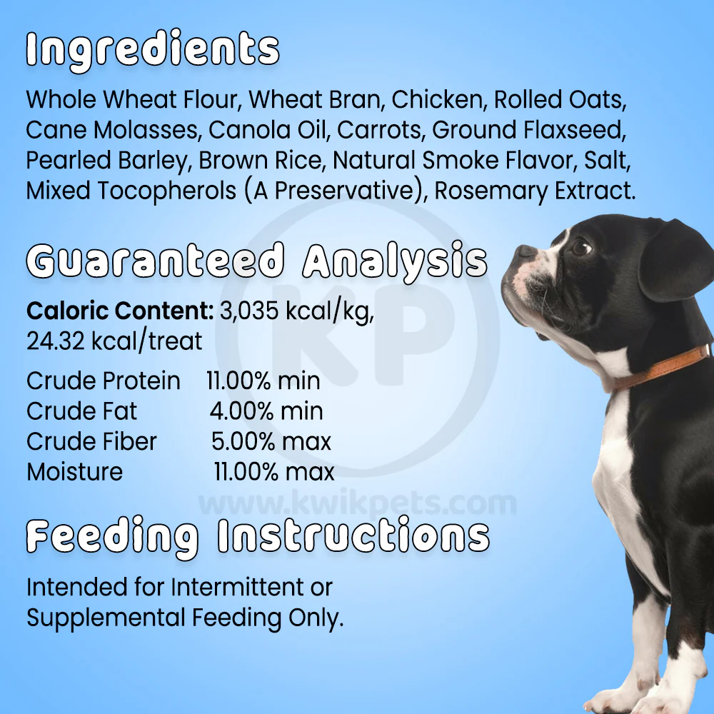Cloud Star Wag More Bark Less Oats & Grains Biscuits Dog Treats Chicken & Carrots 3-lb - Image 5