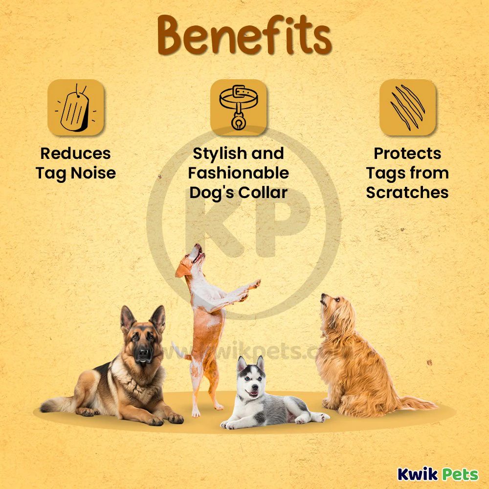Woof Hoof Dog Tag Silencer Orange - Image 4