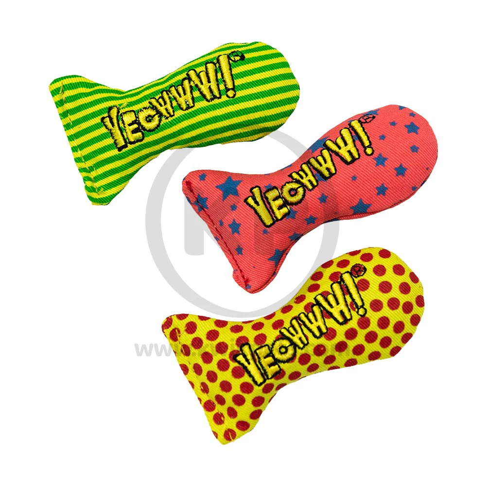 Yeowww! Stinkies Sardines Catnip Cat Toy Assorted 3 Count 3-in - Image 6