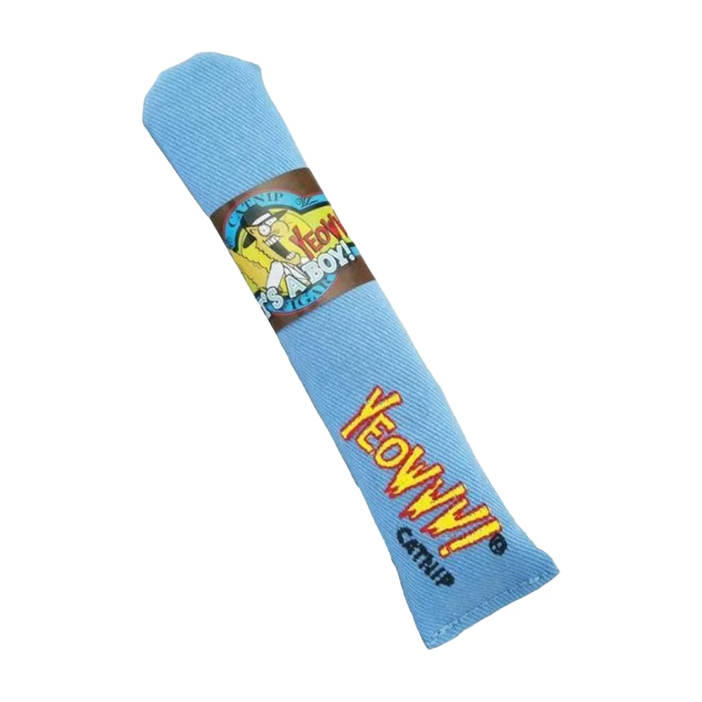 Yeowww! Big Baby Cigars Catnip Cat Toy Blue 7-in - Image 4