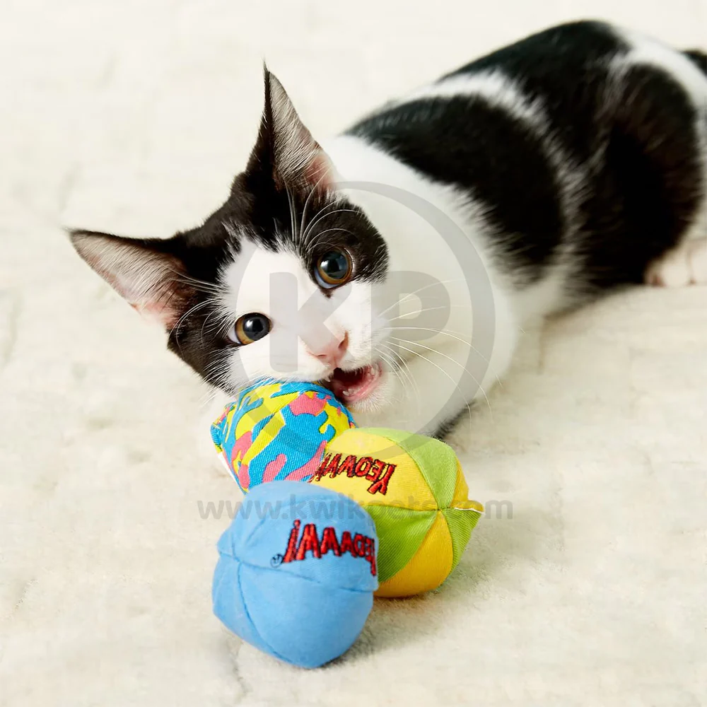 Yeowww! My Cats Balls Catnip Toy Multicolor 3 Count 2-in - Image 5
