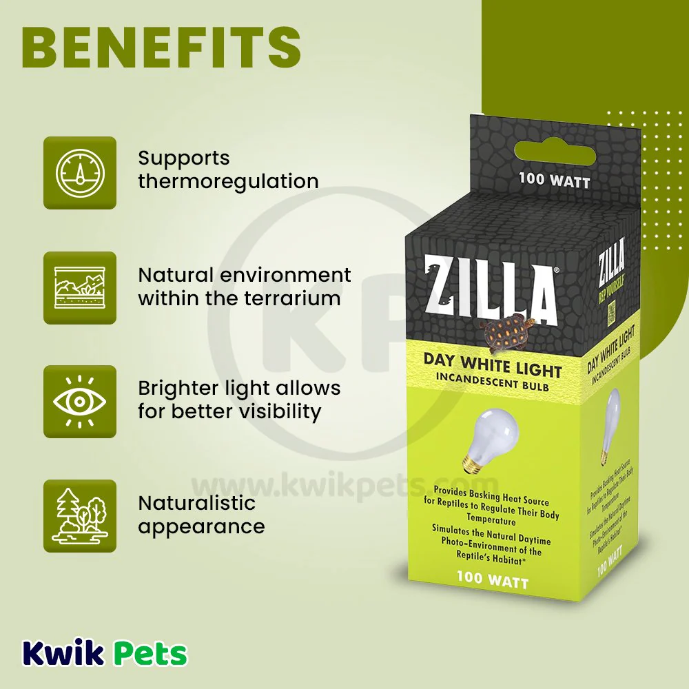 Zilla Day White Light Incandescent Bulb 100W - Image 4