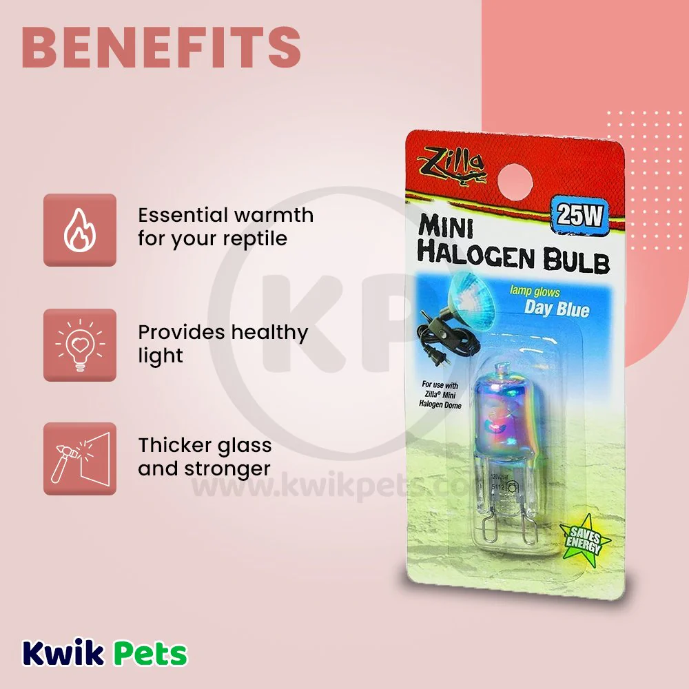 Zilla Day Blue Light & Heat Mini Halogen Bulb 25W - Image 3