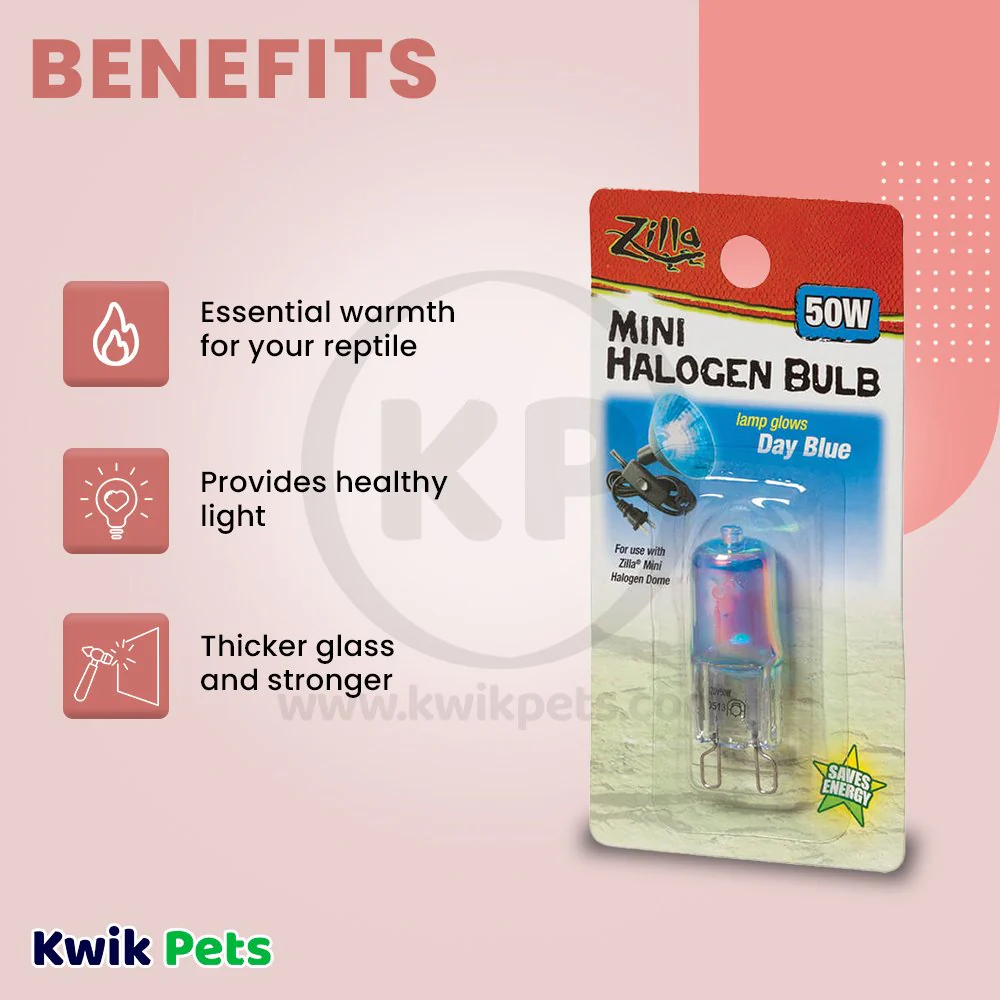 Zilla Day Blue Light & Heat Mini Halogen Bulb 50W - Image 3