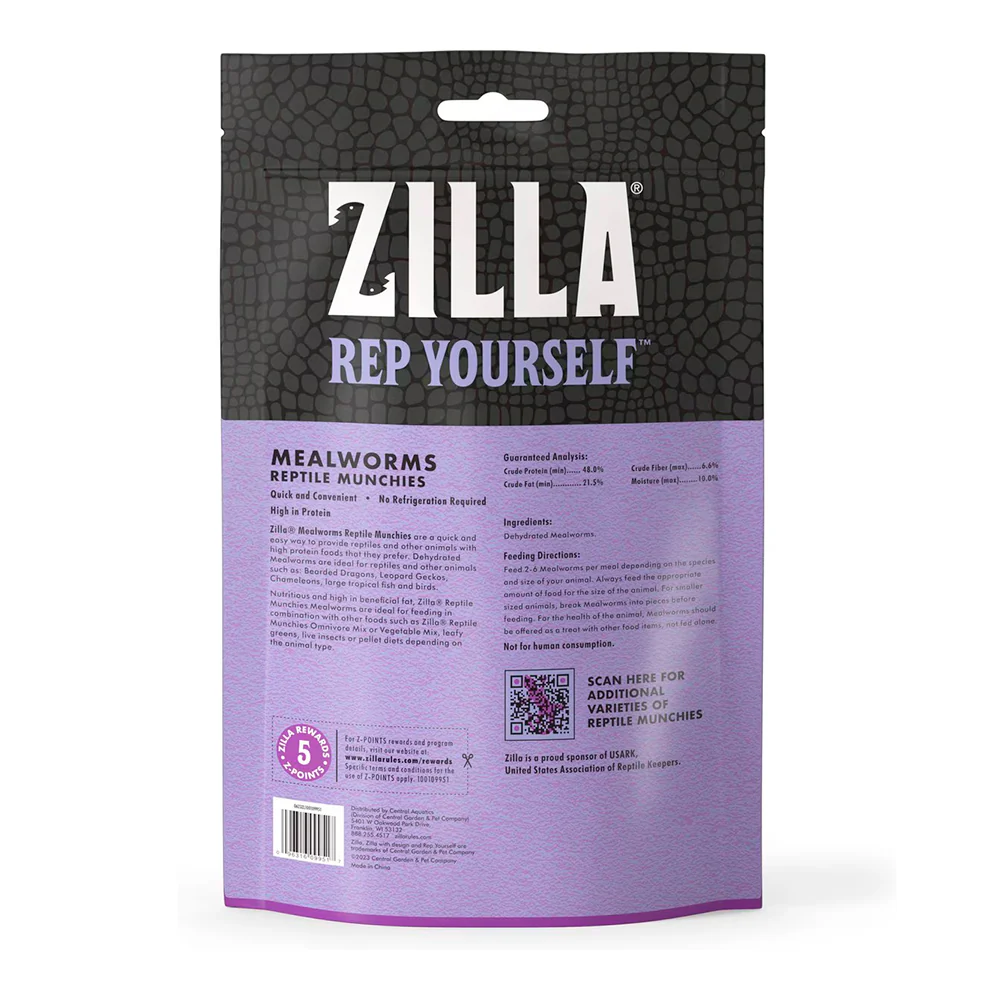 Zilla Mealworms Reptile Munchies 3.75-oz - Image 2