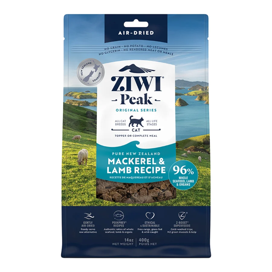 Ziwi Peak Original Series Air Dried Cat Food Mackerel & Lamb Recipe 14-oz