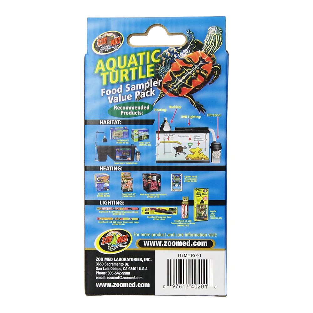 Zoo Med Aquatic Turtle Food Sampler Value Pack Display - Image 2